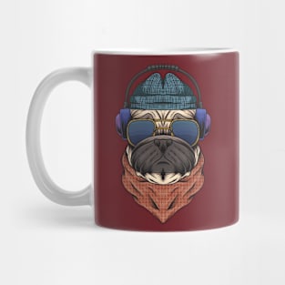 Funny Musical Pug dog Mug